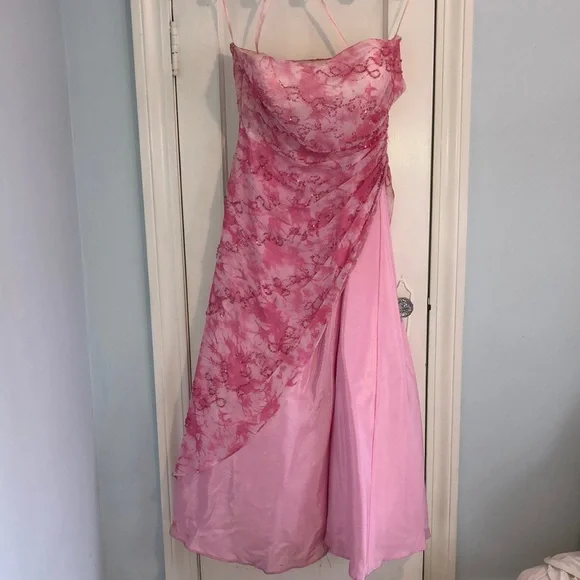 Night Moves Dresses | Pink Tie Dye Sparkly Prom Gown | Color: Pink | Size: 16p | Sblanchard18's Closet